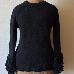Michael Kors Fringe Sweater. Size S. Black.